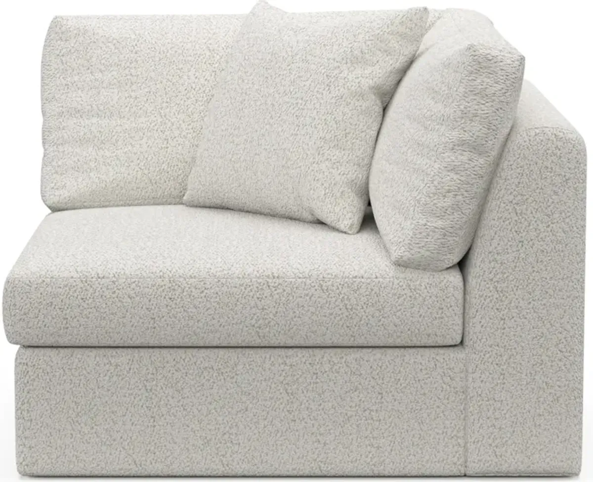 Collin Hybrid Comfort Corner Chair - River Rock Ivory