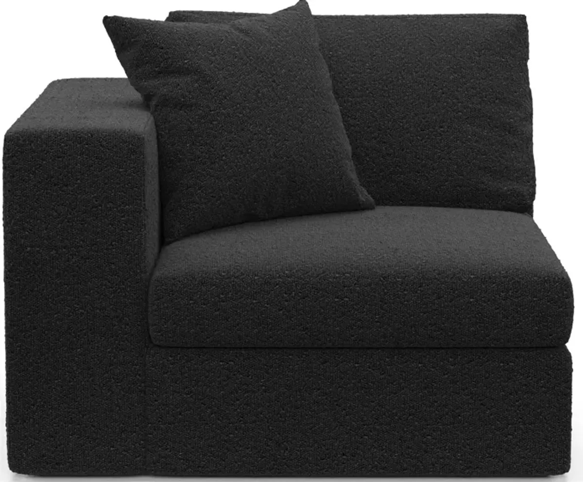 Collin Hybrid Comfort Left-Facing Chair - Bloke Obsidian