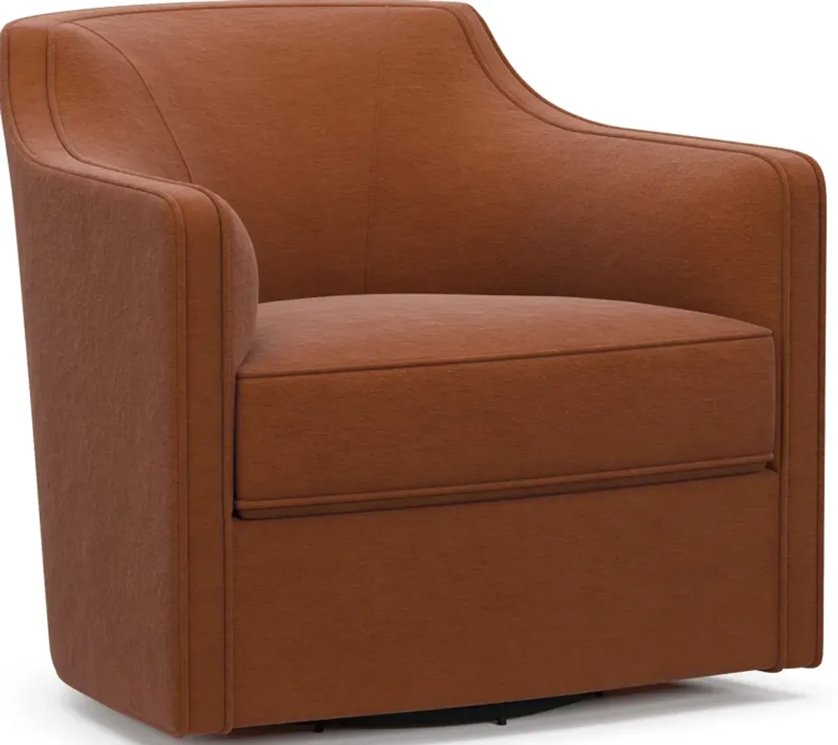 Tegan Accent Swivel Chair - Merrimac Brick