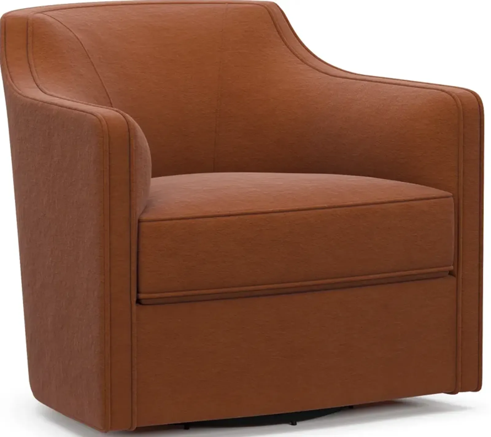 Tegan Accent Swivel Chair - Merrimac Brick