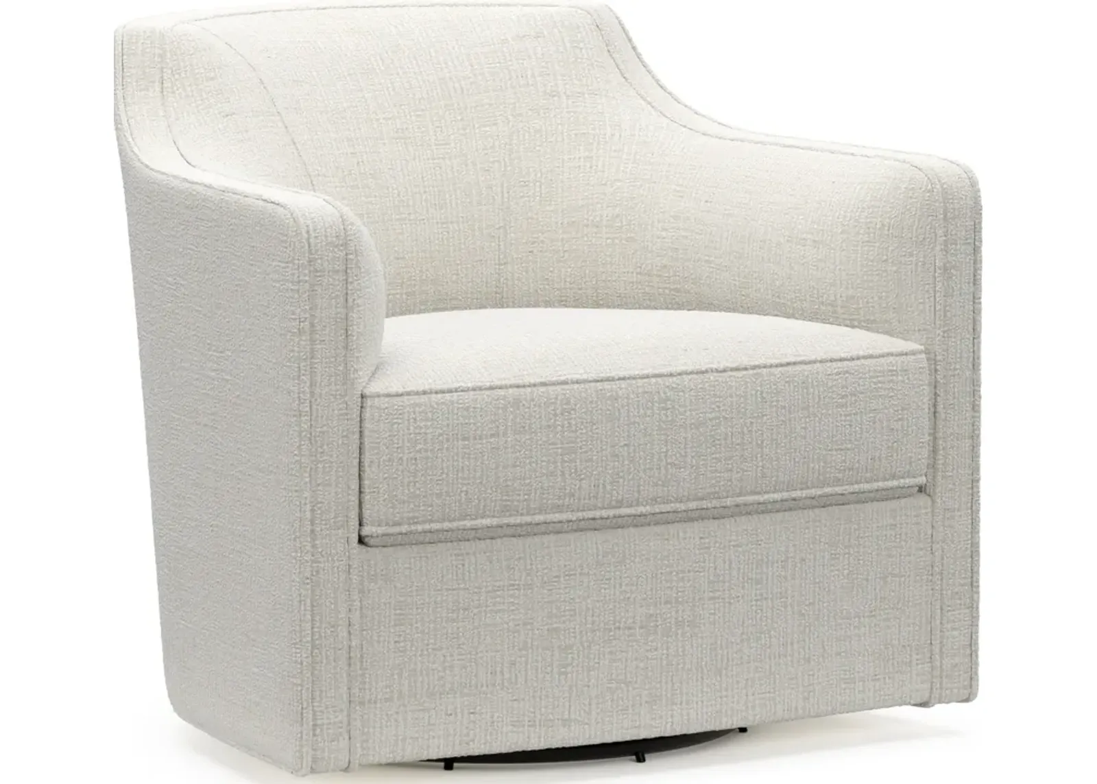 Tegan Accent Swivel Chair - Bantu Pearl