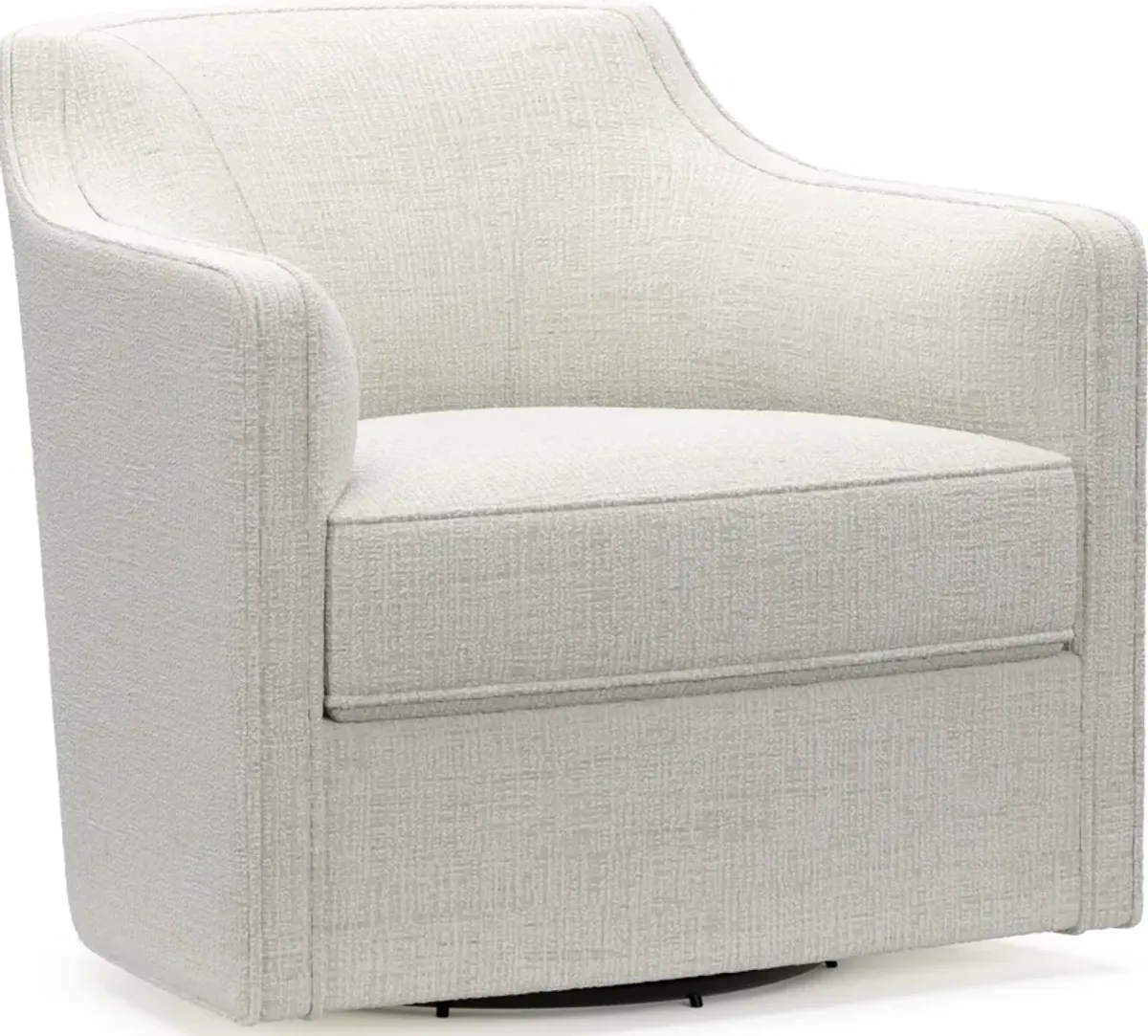 Tegan Accent Swivel Chair - Bantu Pearl