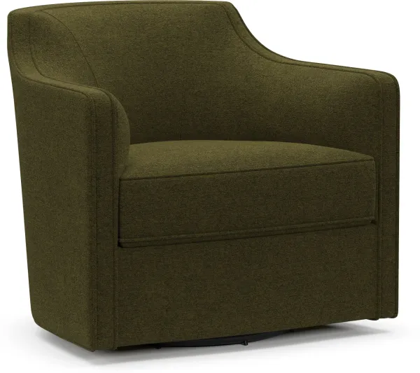 Tegan Accent Swivel Chair - Midcentury Peat