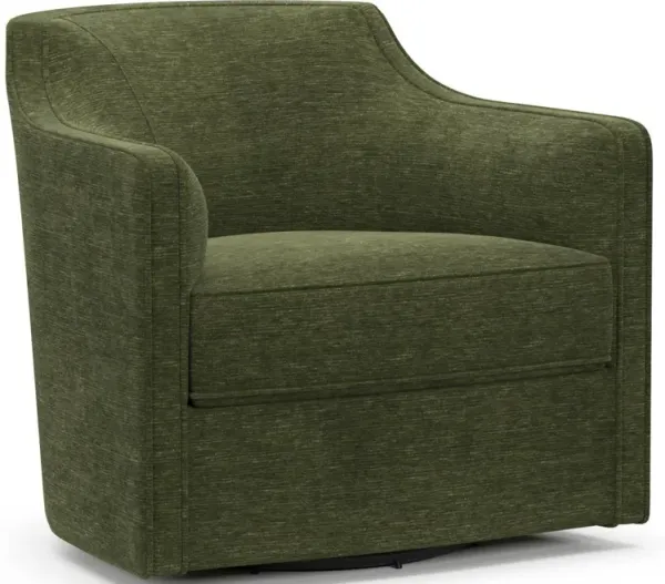 Tegan Core Comfort Swivel Chair - Luscious Green