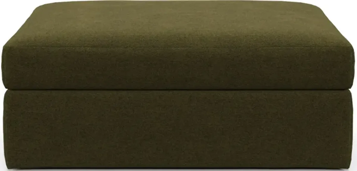 Collin Foam Comfort Ottoman - Midcentury Peat