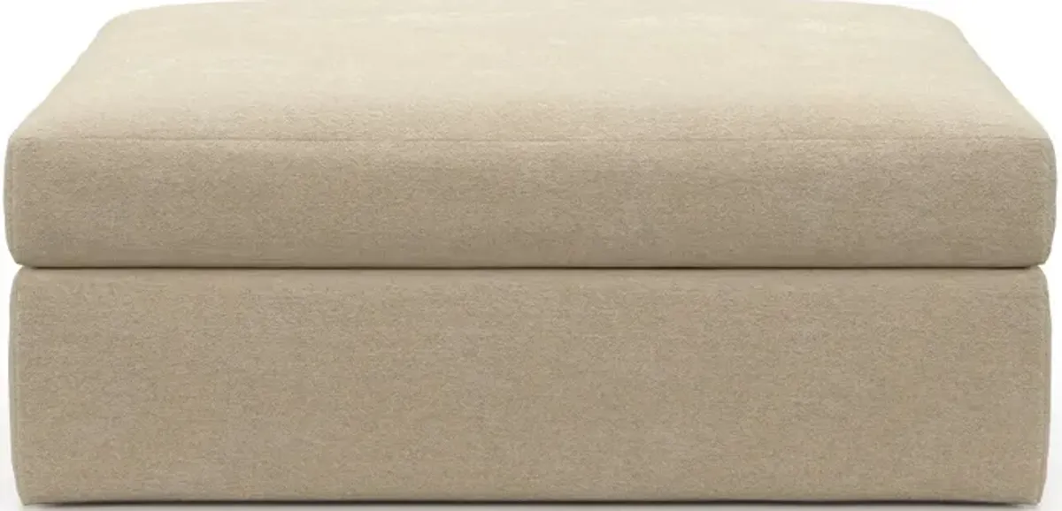 Collin Foam Comfort Ottoman - Midcentury Sand