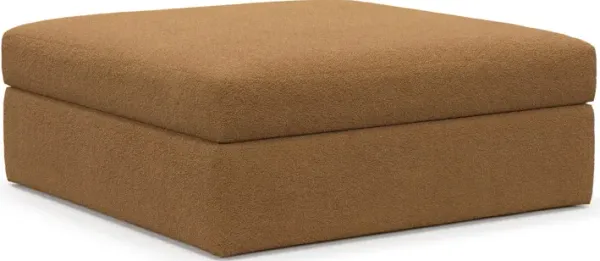 Collin Foam Comfort Ottoman - Nora Camel