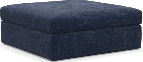 Collin Foam Comfort Ottoman - Sundar Navy