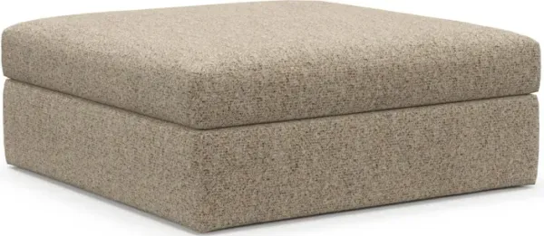 Collin Foam Comfort Ottoman - Haley Sand