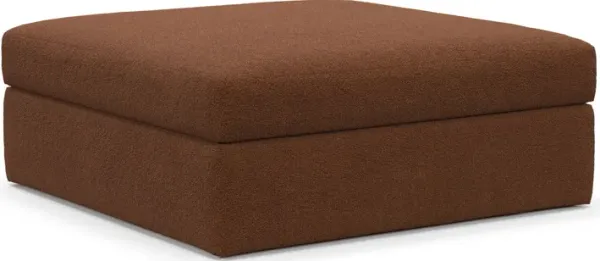 Collin Hybrid Comfort Ottoman - Nora Chocolate