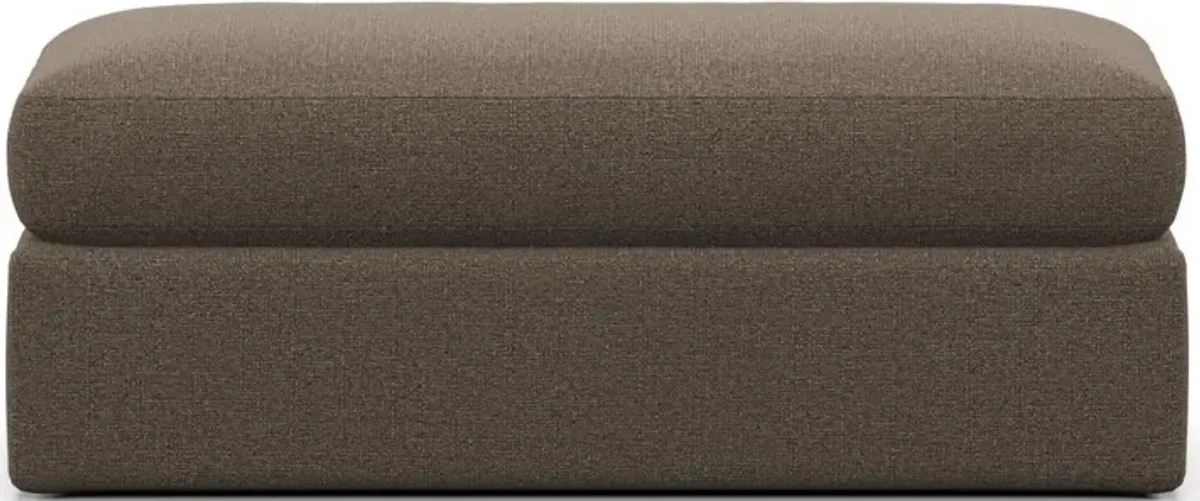 Sasha Foam Comfort Ottoman - Liv Umber