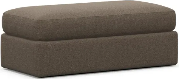 Sasha Foam Comfort Ottoman - Liv Umber