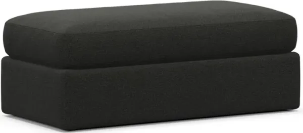 Sasha Foam Comfort Ottoman - Liv Onyx