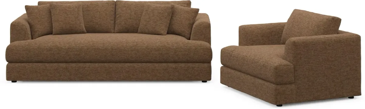 Ridley Foam Comfort Sectional - Balvi Truffle