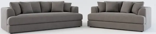 Ridley Foam Comfort Sofa and Loveseat - Merrimac Ash