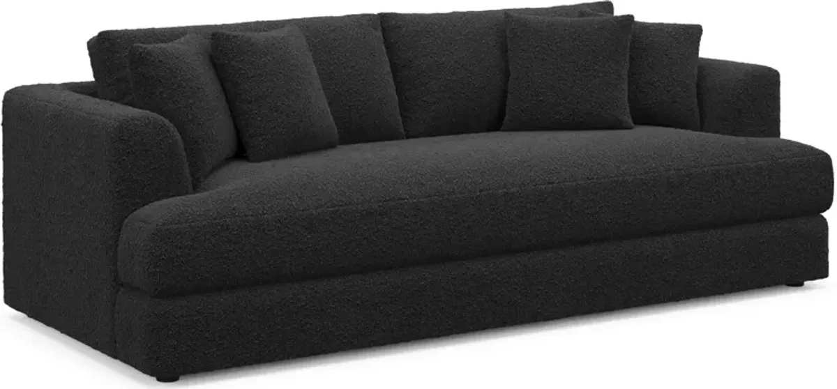 Ridley Foam Comfort Sofa and Loveseat - Bloke Obsidian