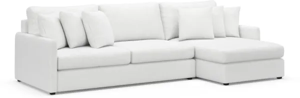 Jaden Foam Comfort Sectional - Lovie Chalk
