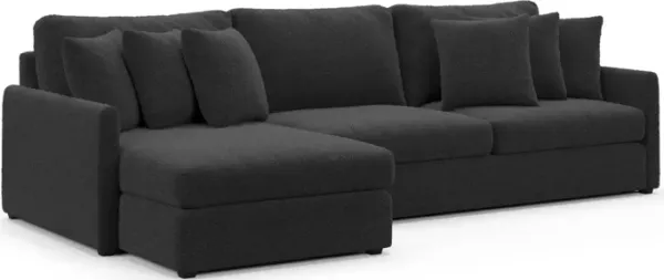 Jaden Foam Comfort Sectional - Bloke Obsidian