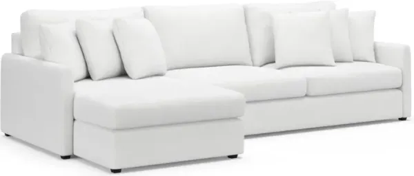 Jaden Foam Comfort Sectional - Lovie Chalk