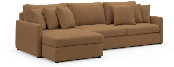 Jaden Foam Comfort Sectional - Texel Caramel