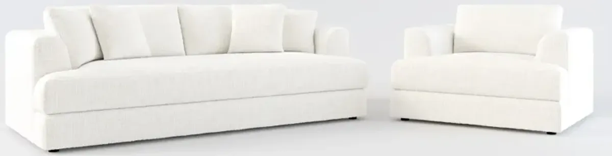 Ridley Hybrid Comfort Sofa and Chair - Bantu Pearl