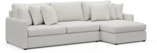 Jaden Hybrid Comfort Sectional - River Rock Ivory