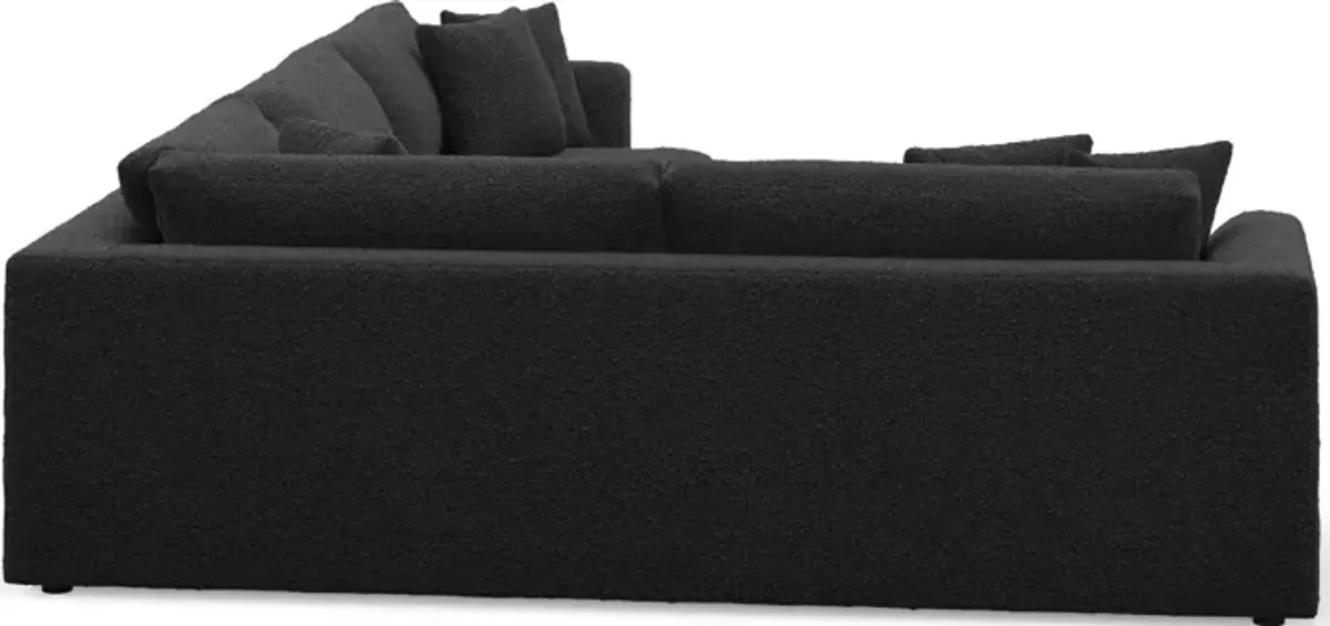 Ridley Hybrid Comfort 2-Piece Sectional - Bloke Obsidian