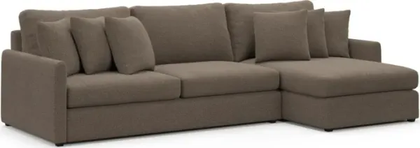 Jaden Hybrid Comfort Sectional - Liv Umber