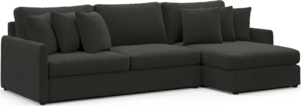 Jaden Hybrid Comfort Sectional - Liv Onyx