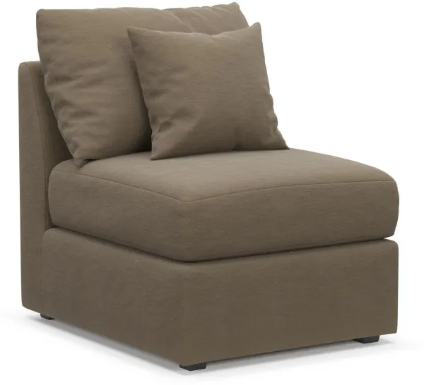 The Pitt Foam Comfort Armless Chair - Merrimac Brownstone