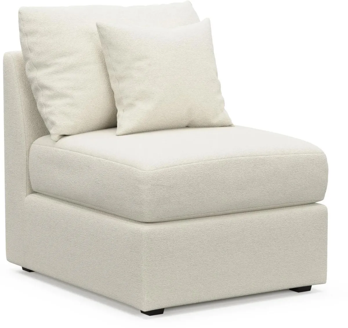The Pitt Foam Comfort Armless Chair - Expedition Opal