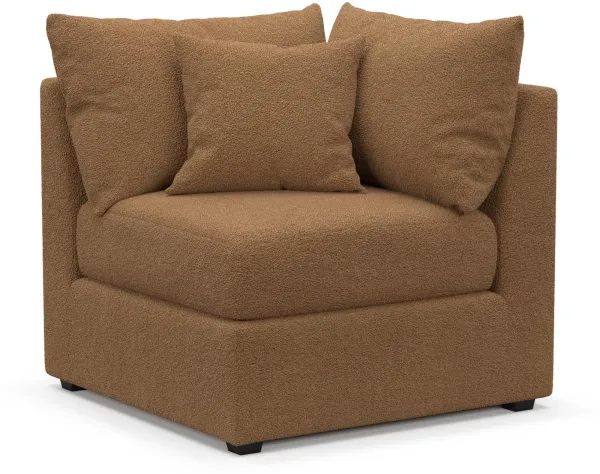 The Pitt Foam Comfort Corner Chair - Texel Caramel