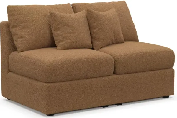 The Pitt Foam Comfort Armless Loveseat - Texel Caramel