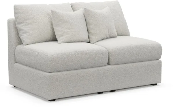 The Pitt Foam Comfort Armless Loveseat - Texel Gray