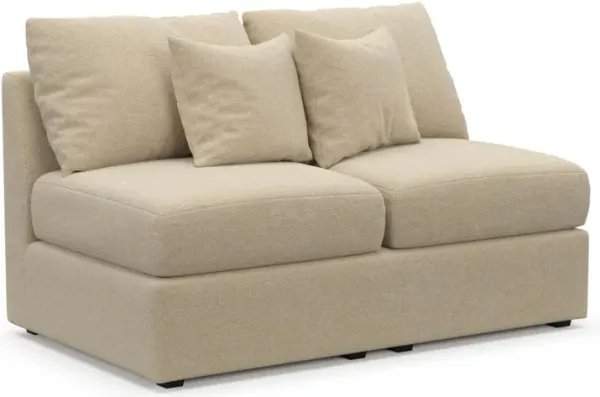 The Pitt Foam Comfort Armless Loveseat - Midcentury Sand