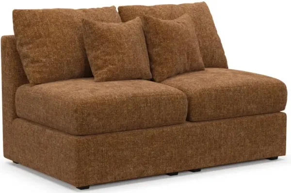 The Pitt Foam Comfort Armless Loveseat - Sundar Spice