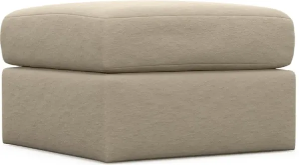 The Pitt Foam Comfort Ottoman - Merrimac Ecru