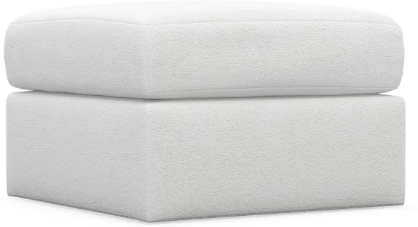 The Pitt Foam Comfort Ottoman - Lovie Chalk