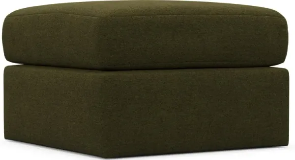 The Pitt Foam Comfort Ottoman - Midcentury Peat