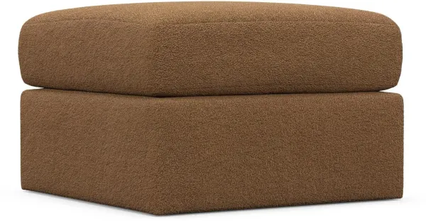 The Pitt Foam Comfort Ottoman - Texel Caramel