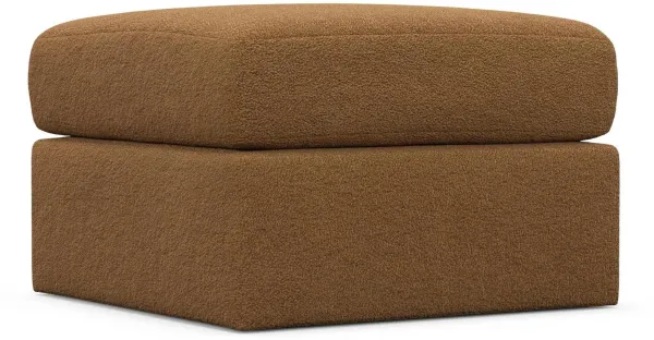 The Pitt Foam Comfort Ottoman - Nora Camel