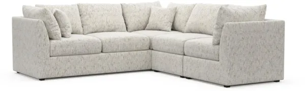 The Pitt Foam Comfort Sectional - Haley Oyster