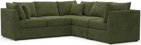 The Pitt Foam Comfort Sectional - Luscious Green