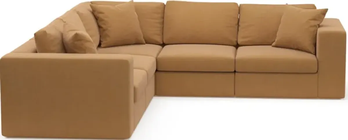 Collin Foam Comfort 5-Piece Sectional - Merrimac Topaz