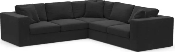 Collin Foam Comfort 5-Piece Sectional - Bloke Obsidian