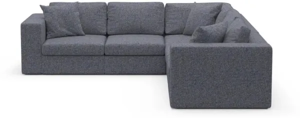 Collin Foam Comfort Sectional - Haley Navy