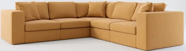 Collin Hybrid Comfort 5-Piece Sectional - Merrimac Topaz