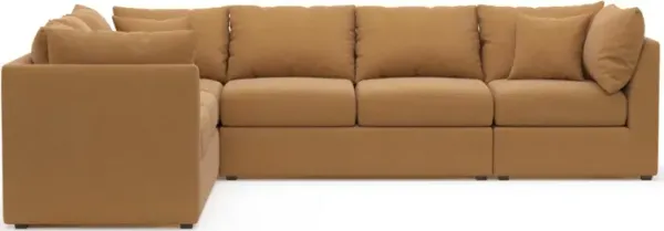 The Pitt Foam Comfort Sectional - Merrimac Topaz