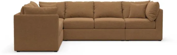 The Pitt Foam Comfort Sectional - Texel Caramel