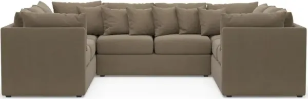 The Pitt Foam Comfort Sectional - Merrimac Brownstone